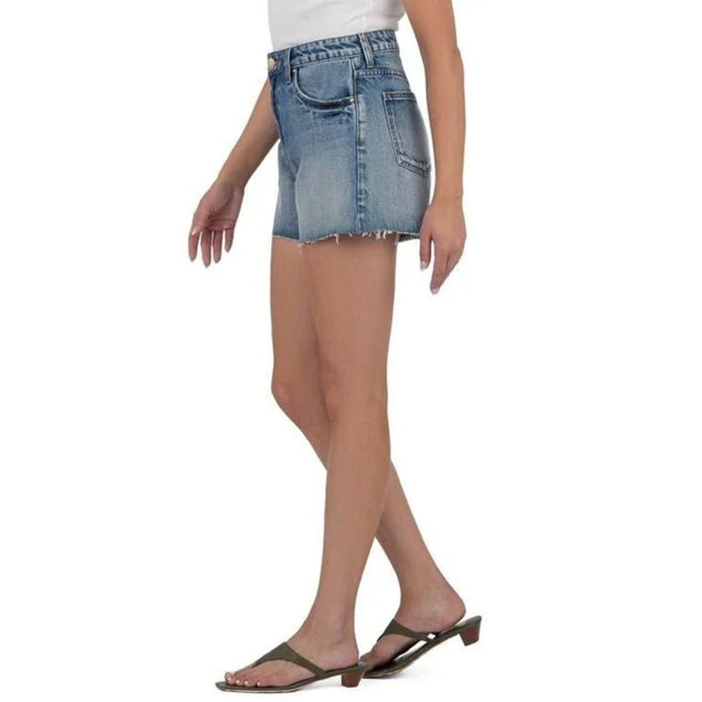 KUT FROM THE KLOTH Women's Taylor Denim Shorts Size 4 Freedom Blue High Rise NWT - Picture 2 of 11
